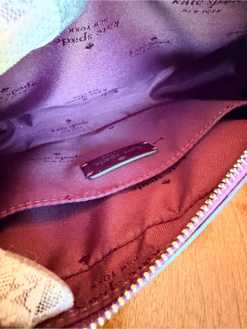 Kate Spade Oh Snap Mini Camera Bag β Dark Raspberry Multi Crossbody (VGUC) - Picture 14 of 17